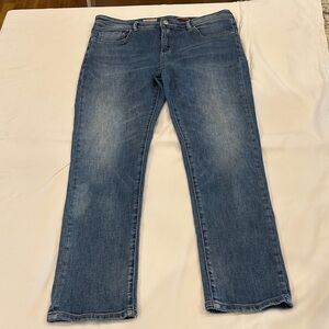 Pilcro Womens Slim Boyfriend Blue Jeans